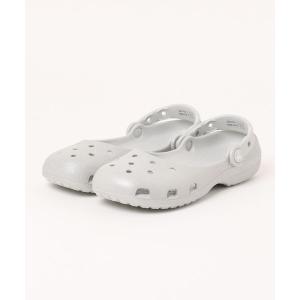 クロックス サンダル crocs クロックス CLASSIC SHINE GLITTER BALLET W クラシック シャイン グリッター バレエ 213293-0IC SILVER GLITTER レディース