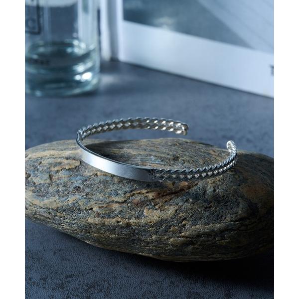 バングル 「MAISON CLUB」Vintage Center Flat Bangle Silve...