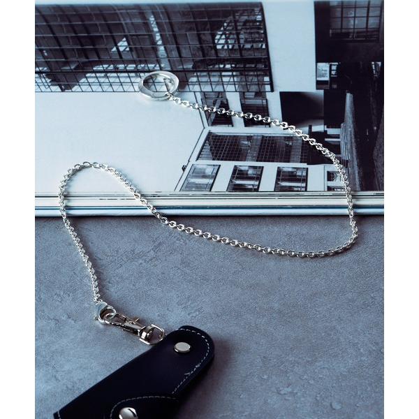 ウォレットチェーン 「MAISON CLUB」Slim Woven Wallet Chain Sil...