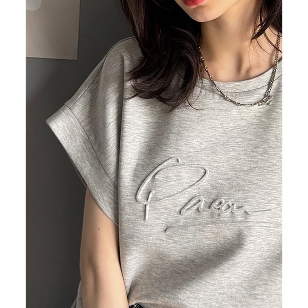 「Java」 半袖カットソー X-LARGE 杢グレー レディース