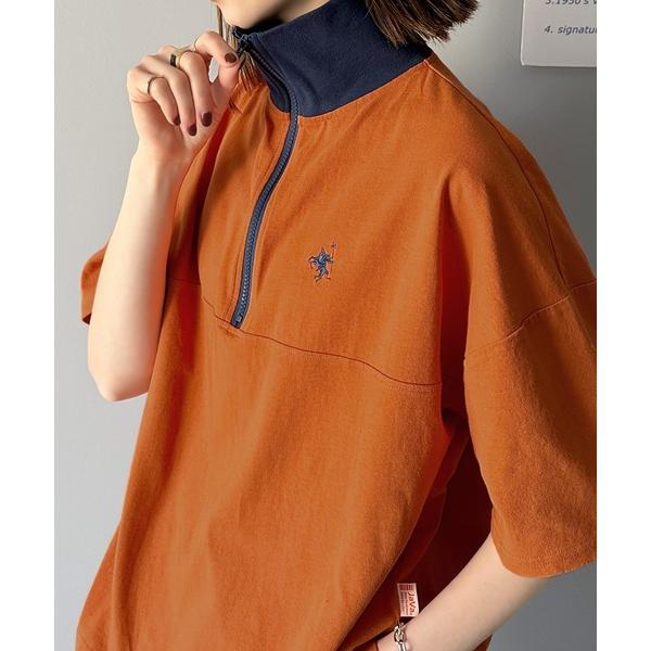 「Java」 半袖カットソー X-LARGE オレンジ レディース