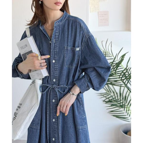 「Java」 長袖ワンピース MEDIUM ブルー レディース