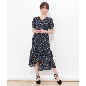 「SUPREME.LA.LA.」 半袖ワンピース MEDIUM ネイビー レディース
