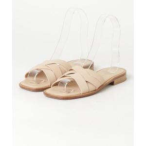 「MAURO de BARI」 フラットサンダル 37 ベージュ レディース