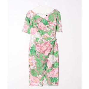 「Tadashi Shoji  」 Avil Floral Cocktail Dress XX-SMALL ピンク レディース