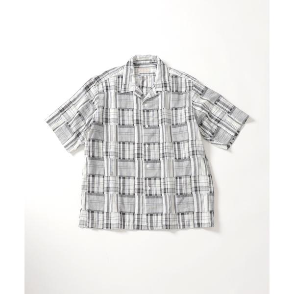 シャツ 半袖 Garment wash Madras シャツ メンズ