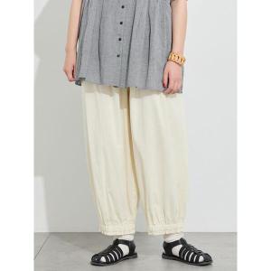 パンツ 「接触冷感」裾ギャザーフリルバルーンパンツ レディース