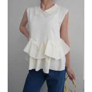 tシャツ 「Rashik」裾ペプラムポロトップス レディース