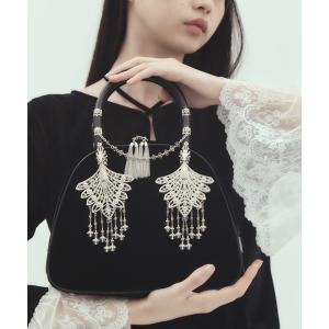 ハンドバッグ 「tanakadaisuke/タナカダイスケ」wing bijou hand bag/ウィングビジューハンドバッグ