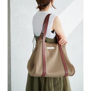 トートバッグ 「洗濯機洗い可」qbag paris/キューバッグ パリ 別注NEST ZIP L バッグ レディース