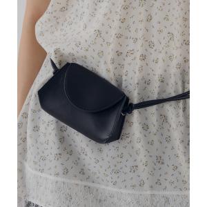 ウエストポーチ ウエストバッグ 2 way synthetic leather mini flap pouch / ２wayシンセティックレザーミニポーチ レディース