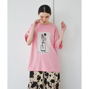 tシャツ 半袖 「kurry×JEANASIS」BIGプリントTEE/1043156 レディース