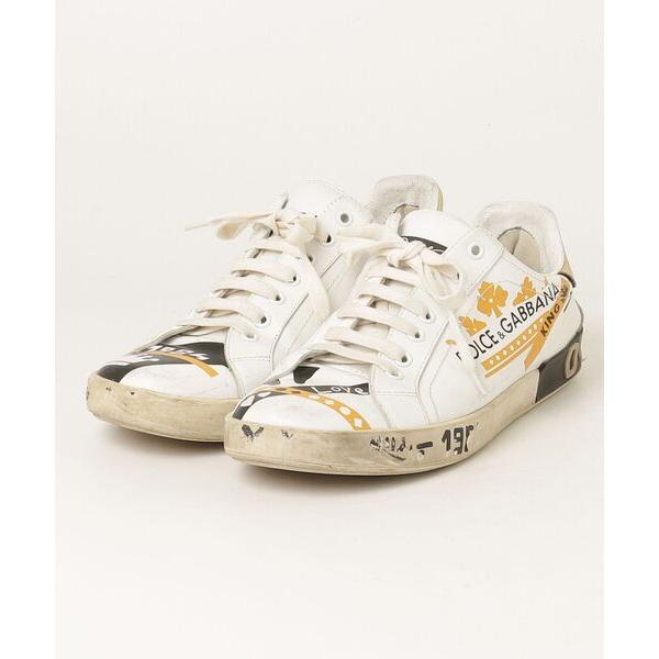 「DOLCE&amp;GABBANA」 ローカットスニーカー 44 ホワイト メンズ