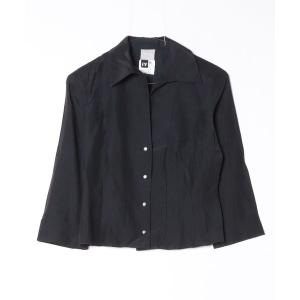 「VERSACE JEANS COUTURE」 長袖ブラウス X-SMALL ブラック レディース