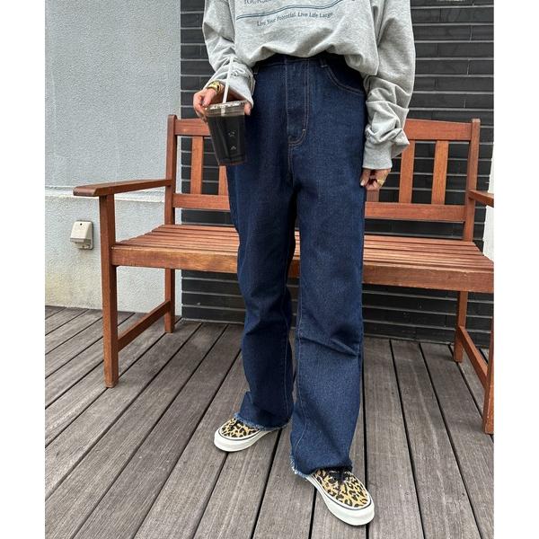 「feepur by saya」 デニムパンツ X-SMALL ネイビー レディース