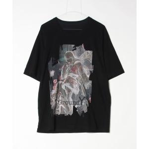 「Ground Y」 半袖Tシャツ 3 ブラック メンズ
