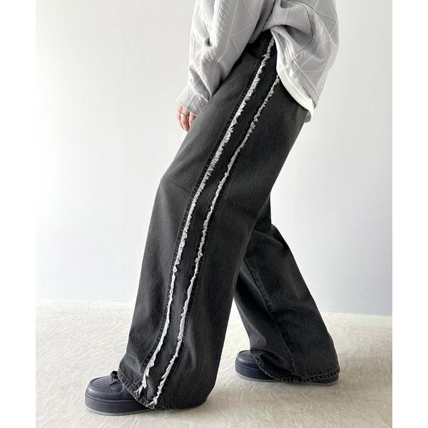 「Java」 デニムパンツ LARGE ブラック レディース