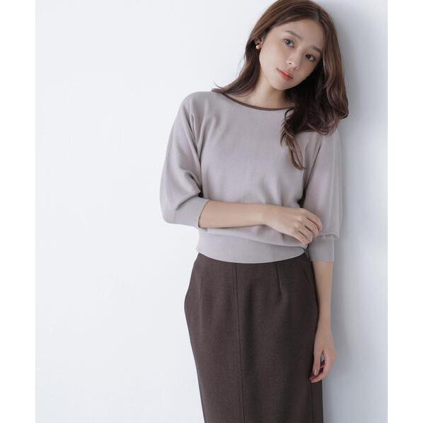 「NATURAL BEAUTY BASIC」 7分袖ニット FREE ベージュ系その他 レディース