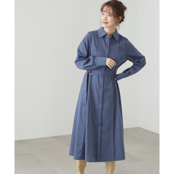 「N.（N. Natural Beauty Basic）」 長袖ワンピース MEDIUM ブルー レ...