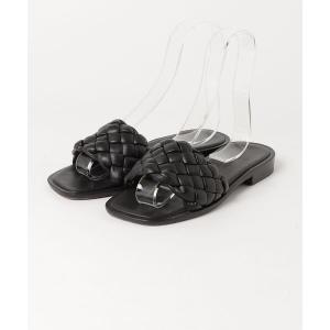 「MAURO de BARI」 フラットサンダル 37 ブラック レディース