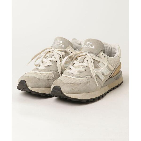 「New Balance」 ローカットスニーカー 24cm ベージュ レディース