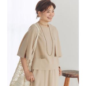 ブラウス シャツ 「三尋木奈保コラボ」ケープスリーブブラウス「セットアップ対応」 レディース