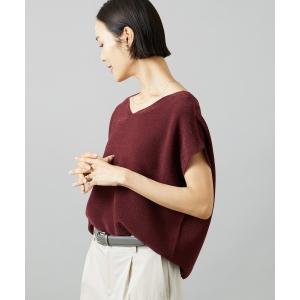 ニット セーター ホールガーメント(R)Vネックラメニット レディース