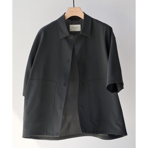 シャツ 半袖 「セットアップ可」TRIXIONウーリーシャツブルゾンショートスリーブ /半袖/夏服/...