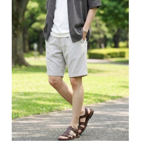 ハーフパンツ パンツ 短パン 「AGTSELECT/AGTセレクト」リネンライクハーフパンツ メンズ...