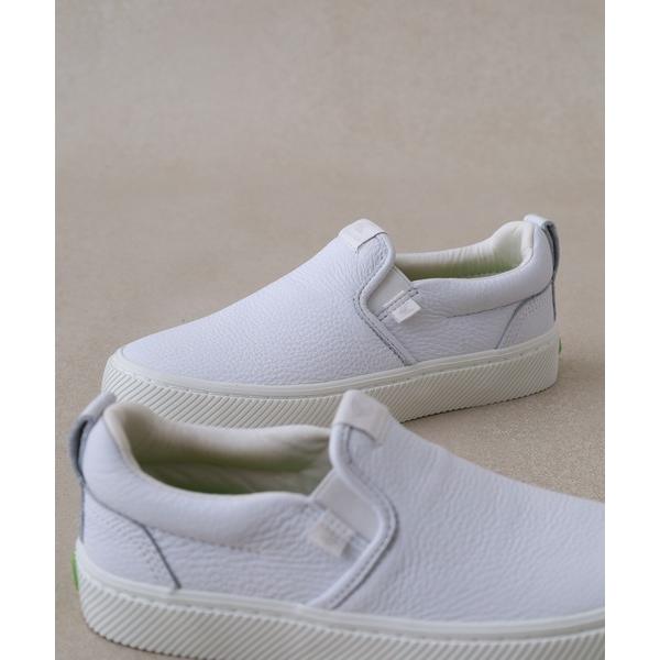 スニーカー SLIP-ON Premium Leather Sneaker スリッポン プレミアム ...