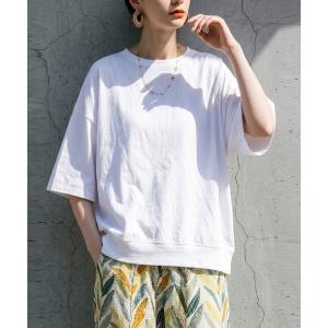 アンティカ antiqua tシャツ 綿100 ドロップショルダー Tシャツ レディース メンズ