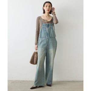 サロペット オーバーオール 「2サイズ展開」センタージップデニムサロペット レディース