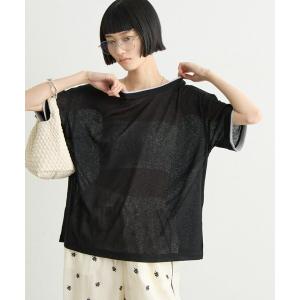 tシャツ 半袖 ZOZO限定サイドスリットシアーレイヤードライクTee レディース