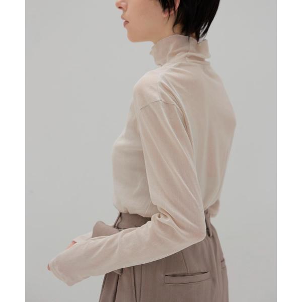 tシャツ tulle high-neck pullover(チュールハイネックプルオーバー) レディ...