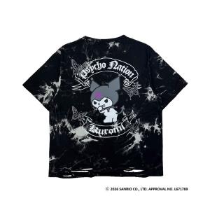 tシャツ 半袖 「PSYCHO NATION × KUROMI」バタフライストーンTEE(726811) / クロミちゃん Tシャツ レディース メンズ