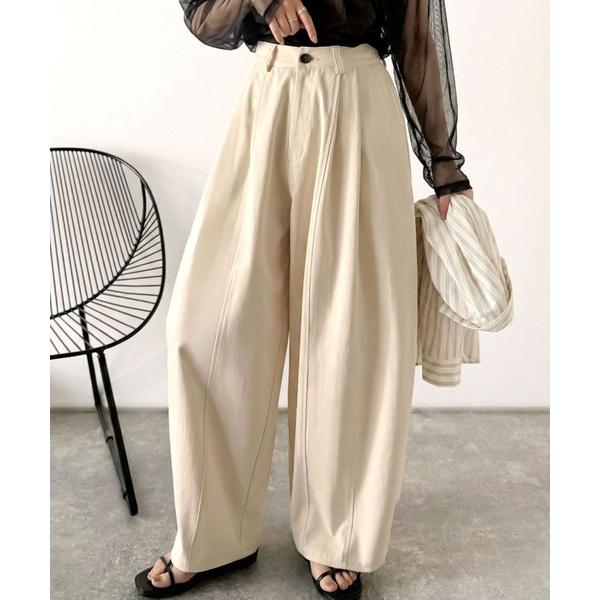 「Java」 パンツ MEDIUM アイボリー レディース
