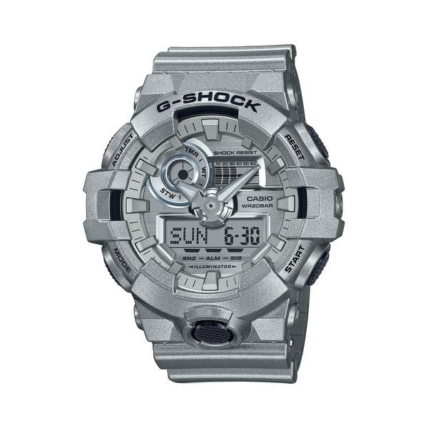 「G-SHOCK」 デジタル腕時計 FREE シルバーグレー メンズ