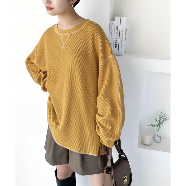 「Java」 長袖カットソー LARGE イエロー レディース