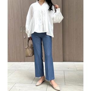 「MODE ROBE」 スラックス L ブルー レディース