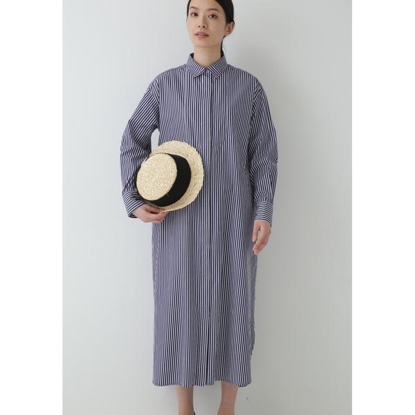「human woman」 Tシャツワンピース MEDIUM ダークインディゴブルー レディース