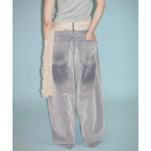 「musubore」 デニムパンツ 0 グレー レディース