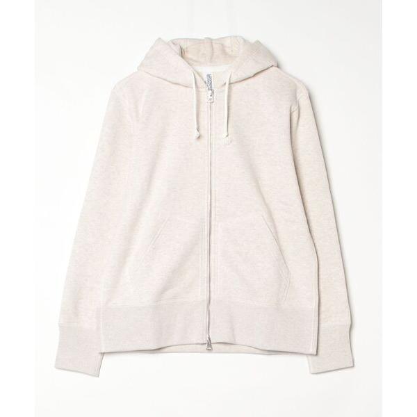 「LOOPWHEELER」 ジップアップパーカー「BEAMS PLUSコラボ」 LARGE ナチュラ...