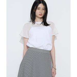tシャツ 半袖 シャンブレーカラミ プルオーバー レディース