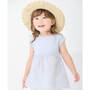 tシャツ 「接触冷感」レースドッキングT キッズ 子供服 女の子
