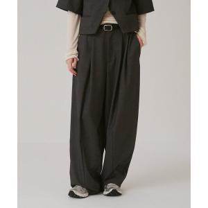 パンツ 「トレンドシルエット」バレルスラックス レディース