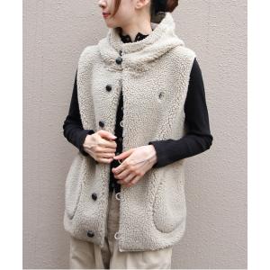 ベスト ジレ Gymphlex/ジムフレックス　ボアフーデッドベスト　BOA HOODED VEST　J-1069 BOA レディース