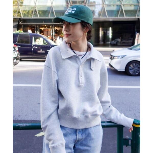 tシャツ 「MAQWEL/マクウェル」ウォッシャブルスタンドネックスウェット レディース