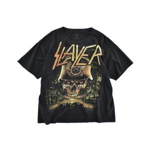 tシャツ 「USED」Y2K Hanes “SLAYER/ skull soldier ” バンド Tシャツ メンズ レディース
