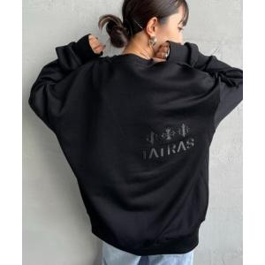 トレーナー スウェット 「TATRAS/タトラス」 別注 FITART ブランドロゴ刺繍クルーネックスウェット レディース メンズ