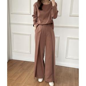「ECLIN」 セットアップ M ブラウン レディース